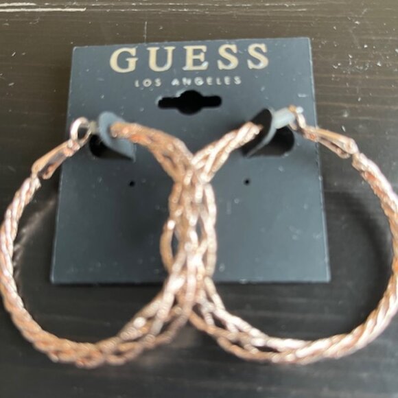 Guess Los Angeles hoop earrings. - Picture 1 of 3